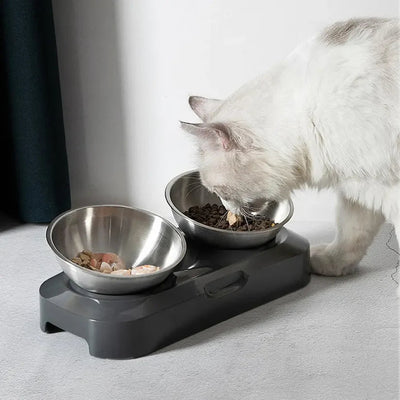Elevated Stainless Steel Cat Bowl for Improved Digestion and Comfort 3