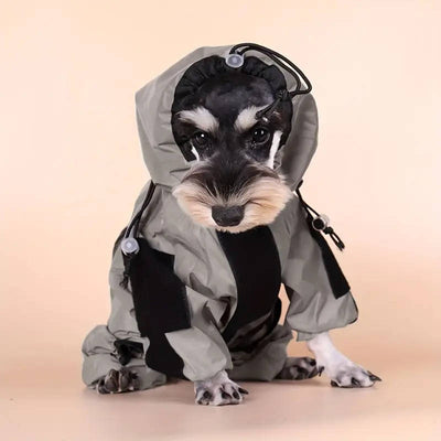 Waterproof Dog Raincoat with Adjustable Hood and Reflective Strips – Best Dog Rain Jacket for Full Body Coverage in All Weather