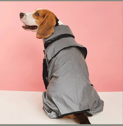 Waterproof Dog Raincoat with Adjustable Hood and Reflective Strips – Best Dog Rain Jacket for Full Body Coverage in All Weather